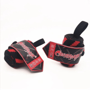 Bande de poignet rouge pour un soutien optimal et une touche audacieuse lors de vos entraînements.