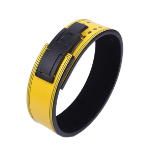 "Athlète effectuant du powerlifting avec la Ceinture de Force Pro-Training"