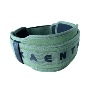 "Ceinture de Musculation Jungle Shadow en nylon vert kaki avec détails noirs"