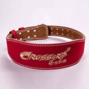 Vue rapprochée du rembourrage confortable de la ceinture de musculation.