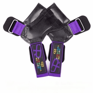 "Sangle de poignet PR en mauve pour une performance optimale."